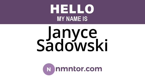 Janyce Sadowski