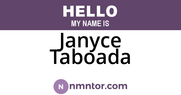 Janyce Taboada