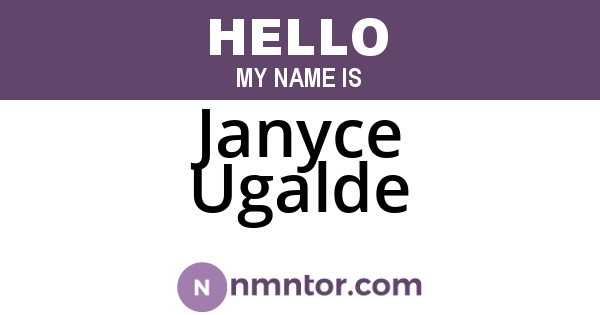 Janyce Ugalde