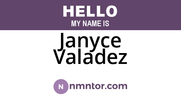 Janyce Valadez