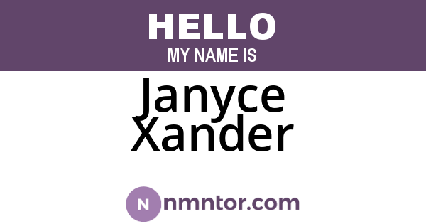 Janyce Xander