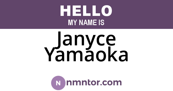 Janyce Yamaoka