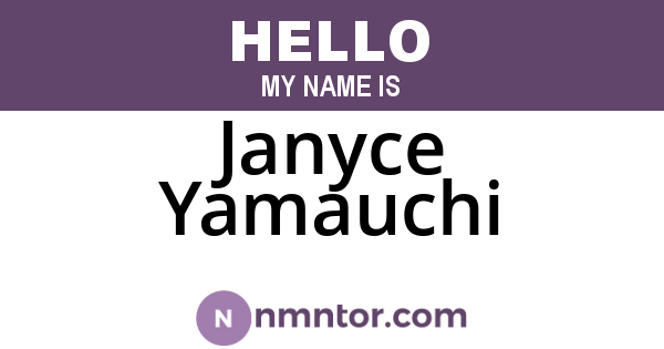 Janyce Yamauchi