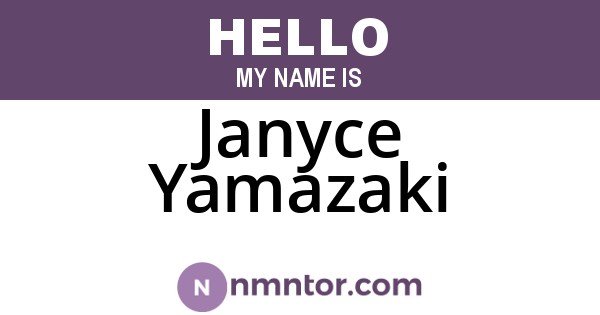 Janyce Yamazaki
