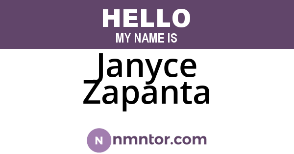 Janyce Zapanta