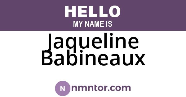 Jaqueline Babineaux