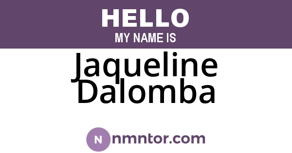 Jaqueline Dalomba