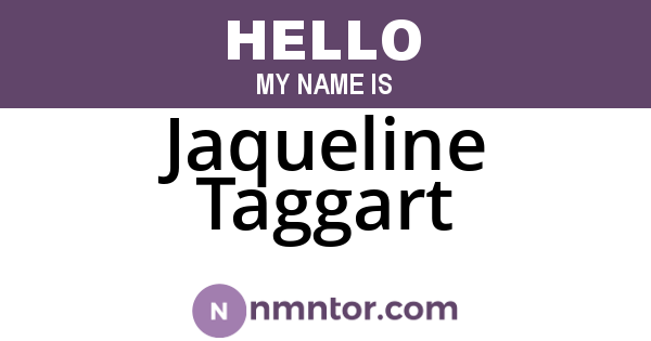Jaqueline Taggart