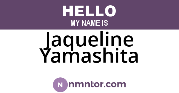 Jaqueline Yamashita