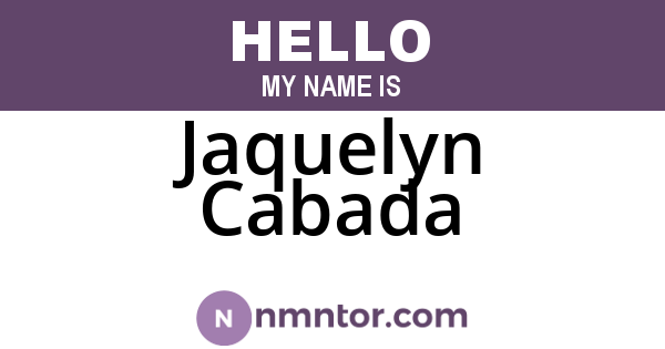 Jaquelyn Cabada