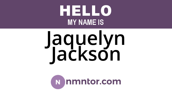 Jaquelyn Jackson
