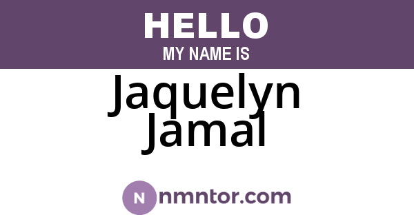 Jaquelyn Jamal