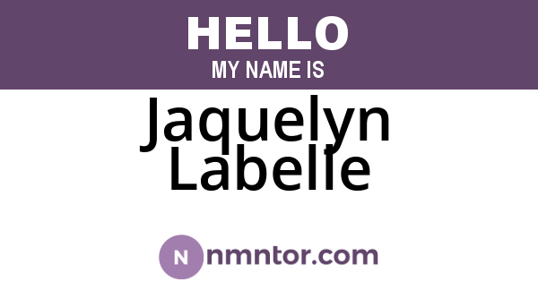 Jaquelyn Labelle