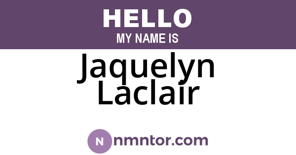 Jaquelyn Laclair