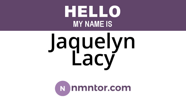 Jaquelyn Lacy
