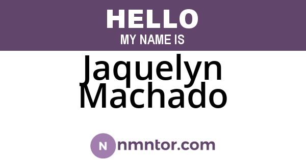 Jaquelyn Machado