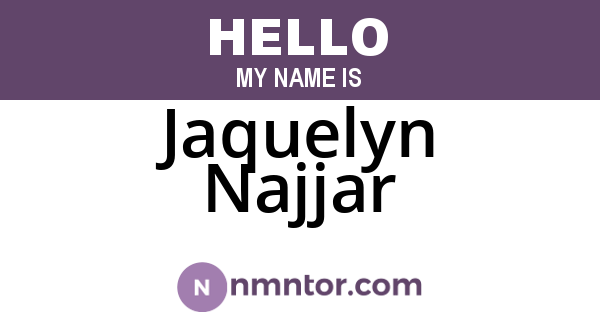 Jaquelyn Najjar