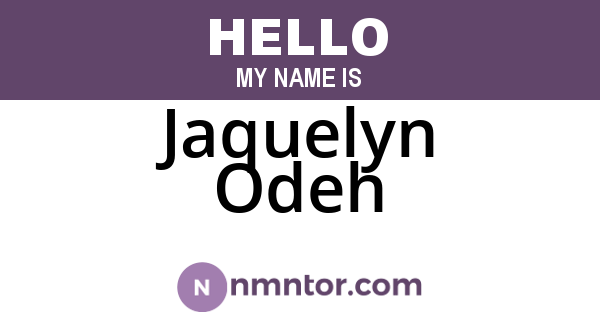 Jaquelyn Odeh