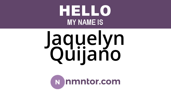 Jaquelyn Quijano