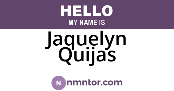 Jaquelyn Quijas