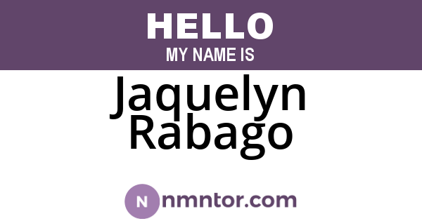 Jaquelyn Rabago