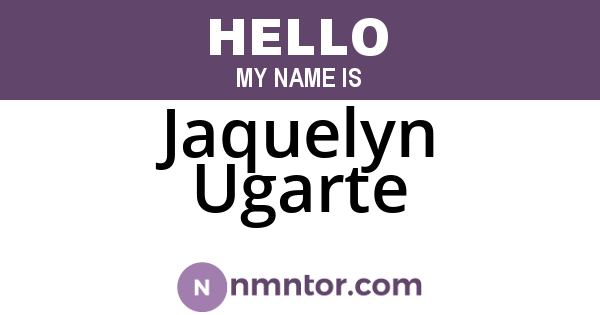 Jaquelyn Ugarte