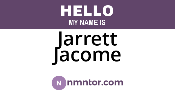 Jarrett Jacome