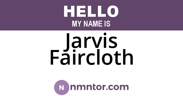 Jarvis Faircloth