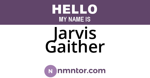 Jarvis Gaither