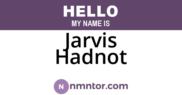 Jarvis Hadnot
