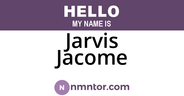 Jarvis Jacome