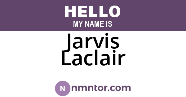 Jarvis Laclair