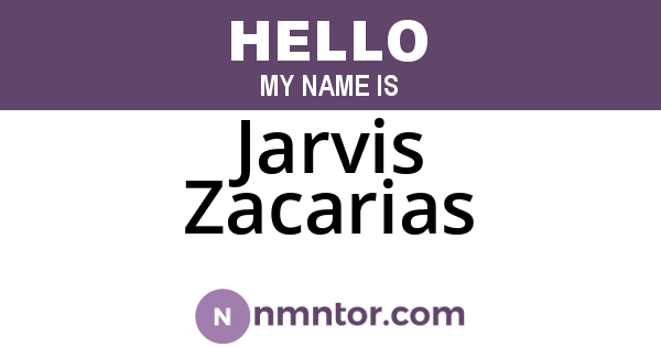 Jarvis Zacarias