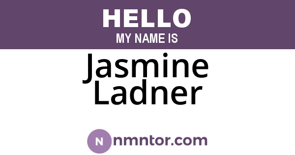 Jasmine Ladner