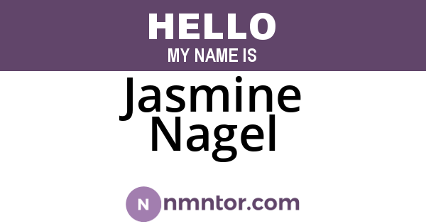 Jasmine Nagel
