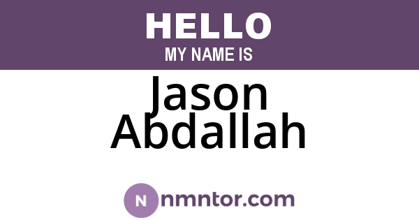 Jason Abdallah
