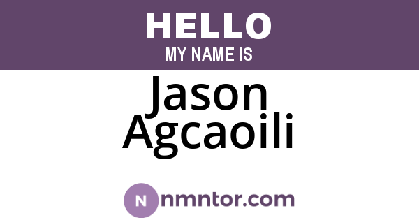 Jason Agcaoili