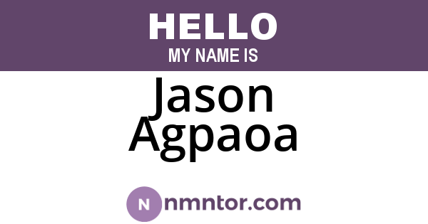 Jason Agpaoa