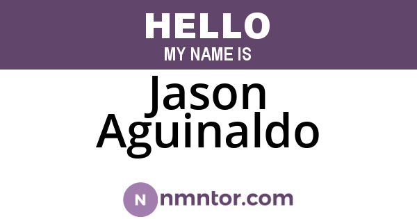 Jason Aguinaldo