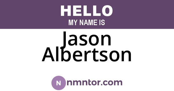 Jason Albertson