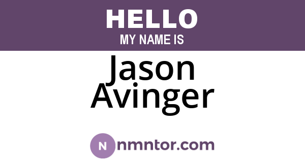 Jason Avinger
