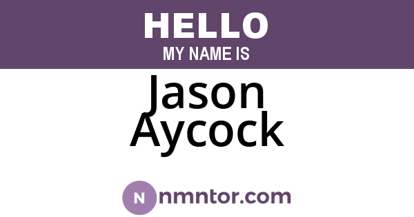 Jason Aycock