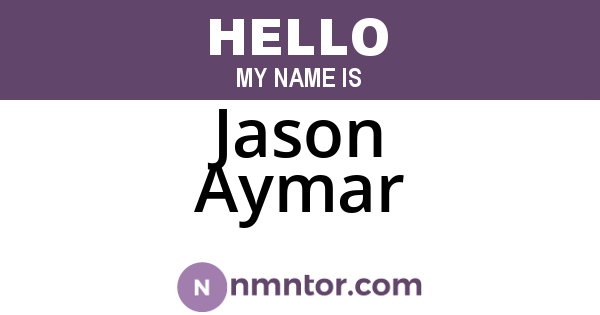 Jason Aymar