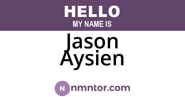 Jason Aysien