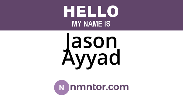 Jason Ayyad