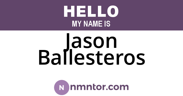 Jason Ballesteros