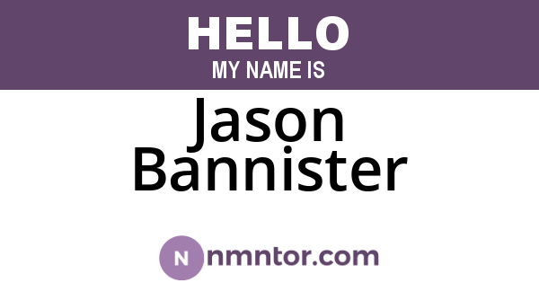 Jason Bannister