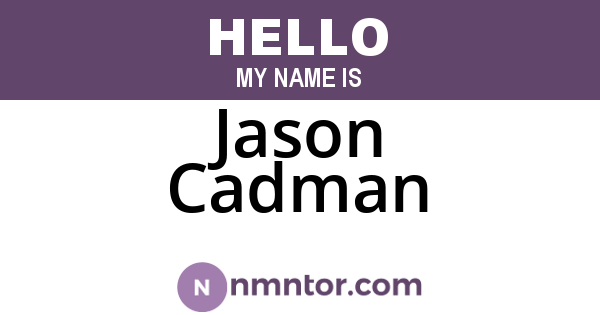 Jason Cadman