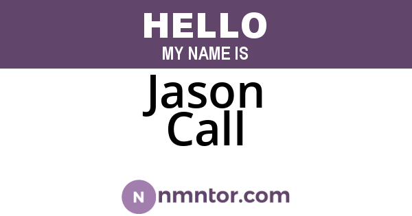 Jason Call