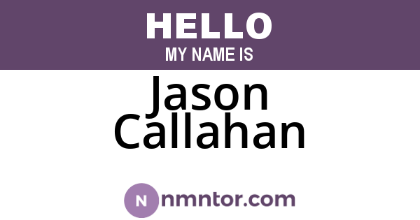 Jason Callahan